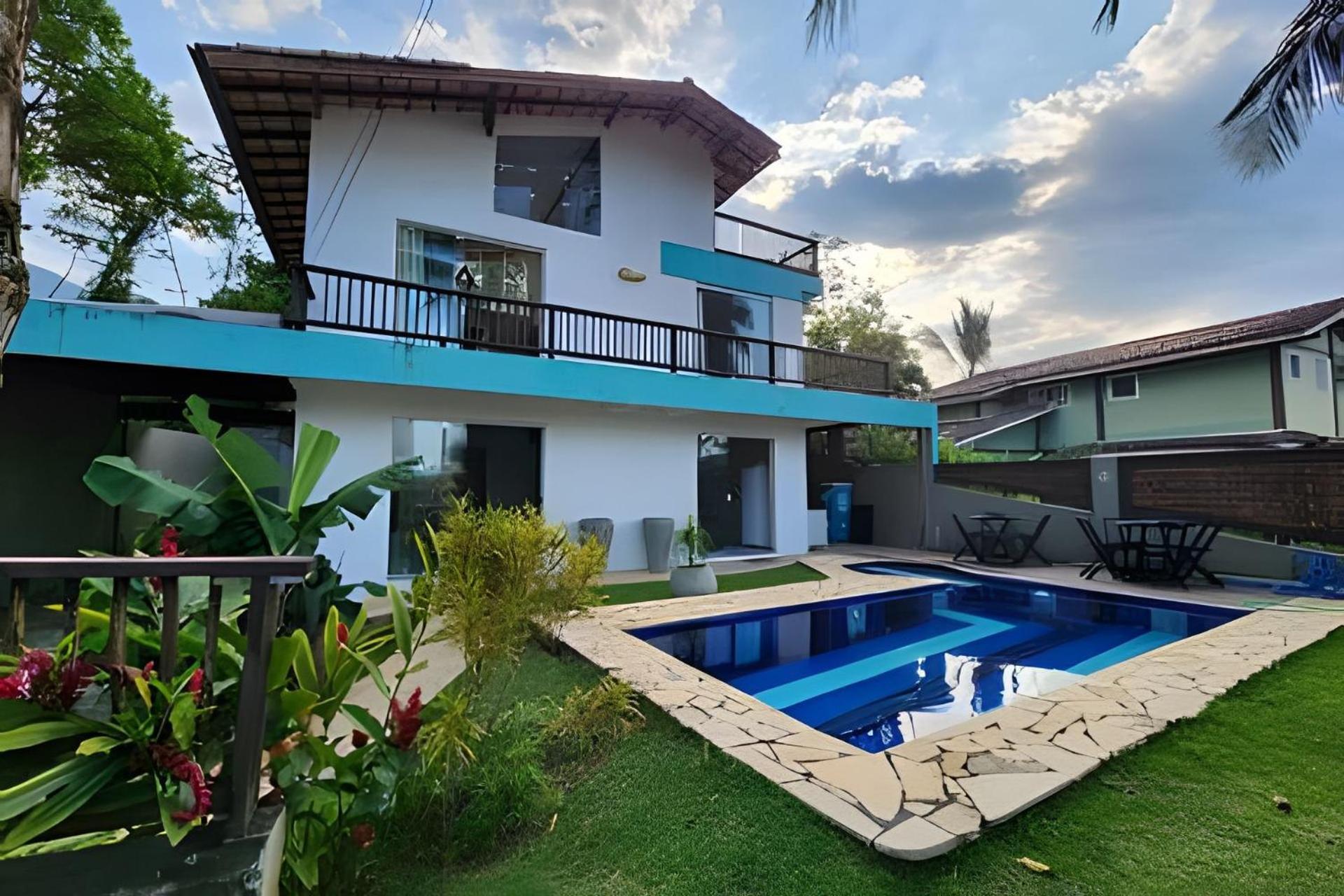 Bela Casa De 4 Suites Com Piscina E Vista - Curral Ilhabela Ngoại thất bức ảnh